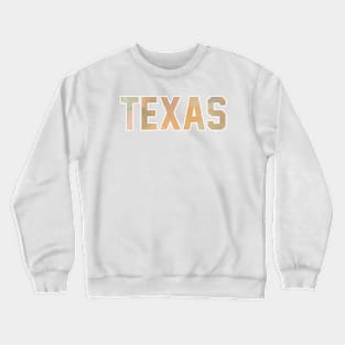 Texas Pastel Tie Dye Crewneck Sweatshirt